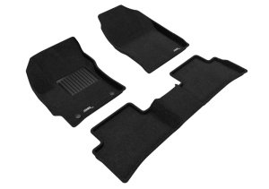 Toyota Corolla Hatchback Floor Mats - Front and Rear - 3D MAXpider - Elegant Series - Black - `19-`24